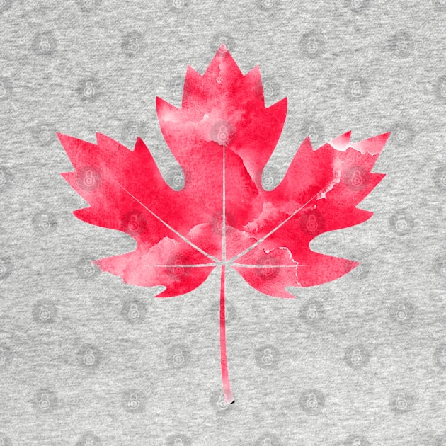 Canada pride Useh flag rocky mountains by Caskara